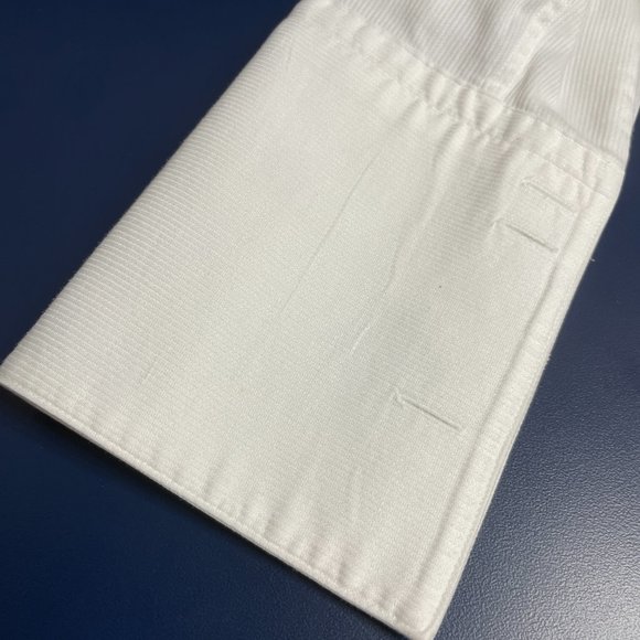 Hugo Boss Sharp Fit Button Down Dress Shirt Kent Collar Double Cuffs - Picture 6 of 9